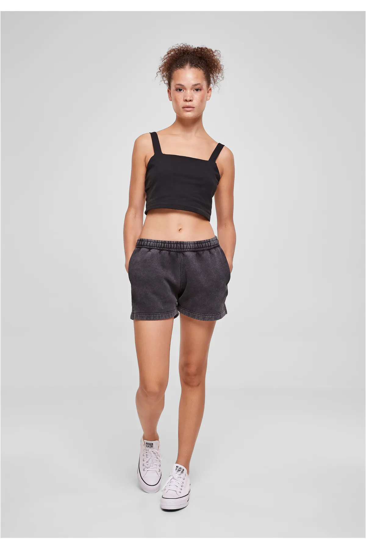 Urban Classics  Damen Ladies Stone Washed Shorts