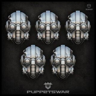 Tech Warrior heads (5)