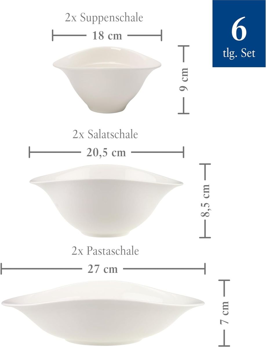 Villeroy & Boch 6tlg. Schalen Trio Vapiano