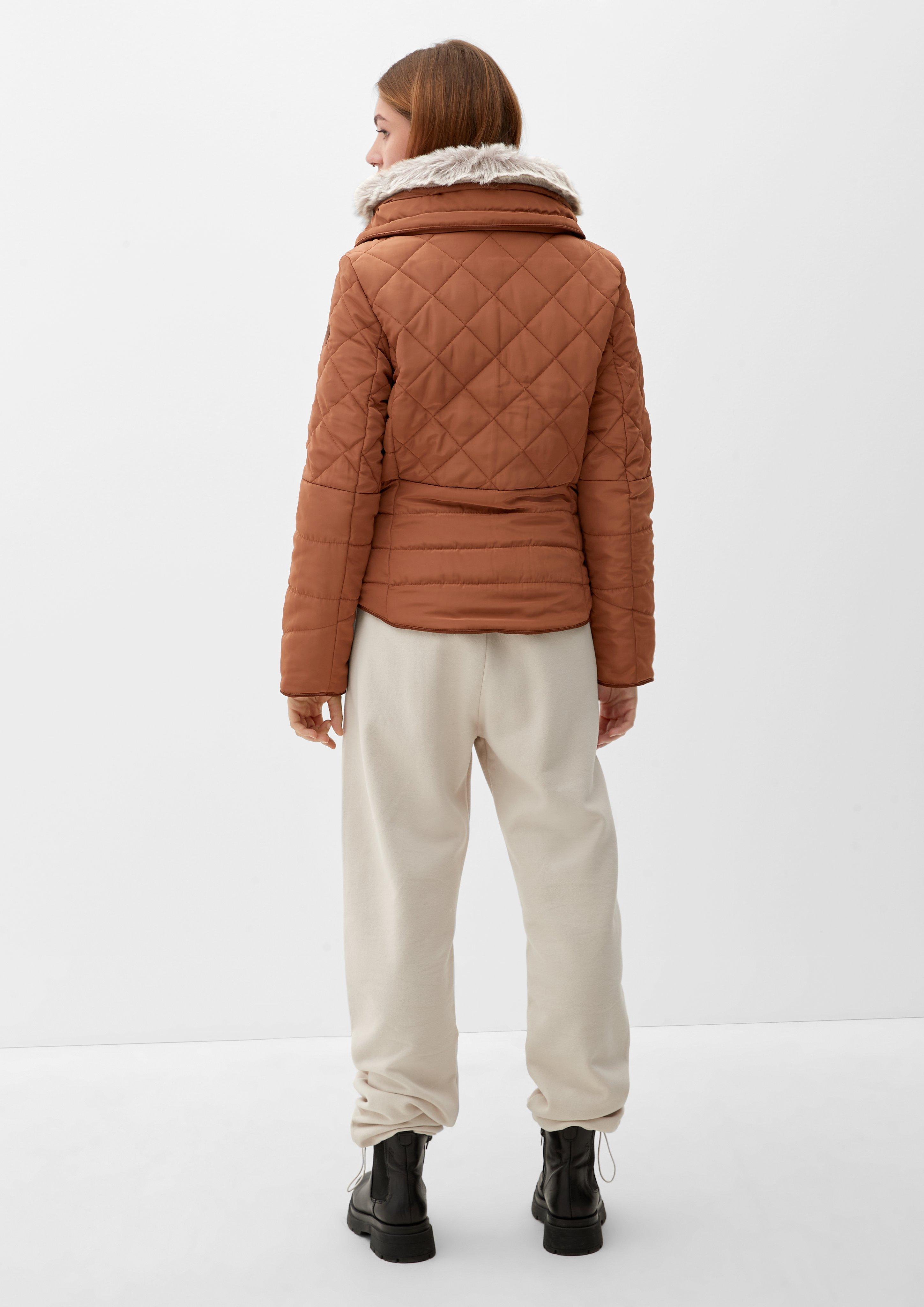 Steppjacke mit abnehmbarem Fellkragen  2115525-8707
