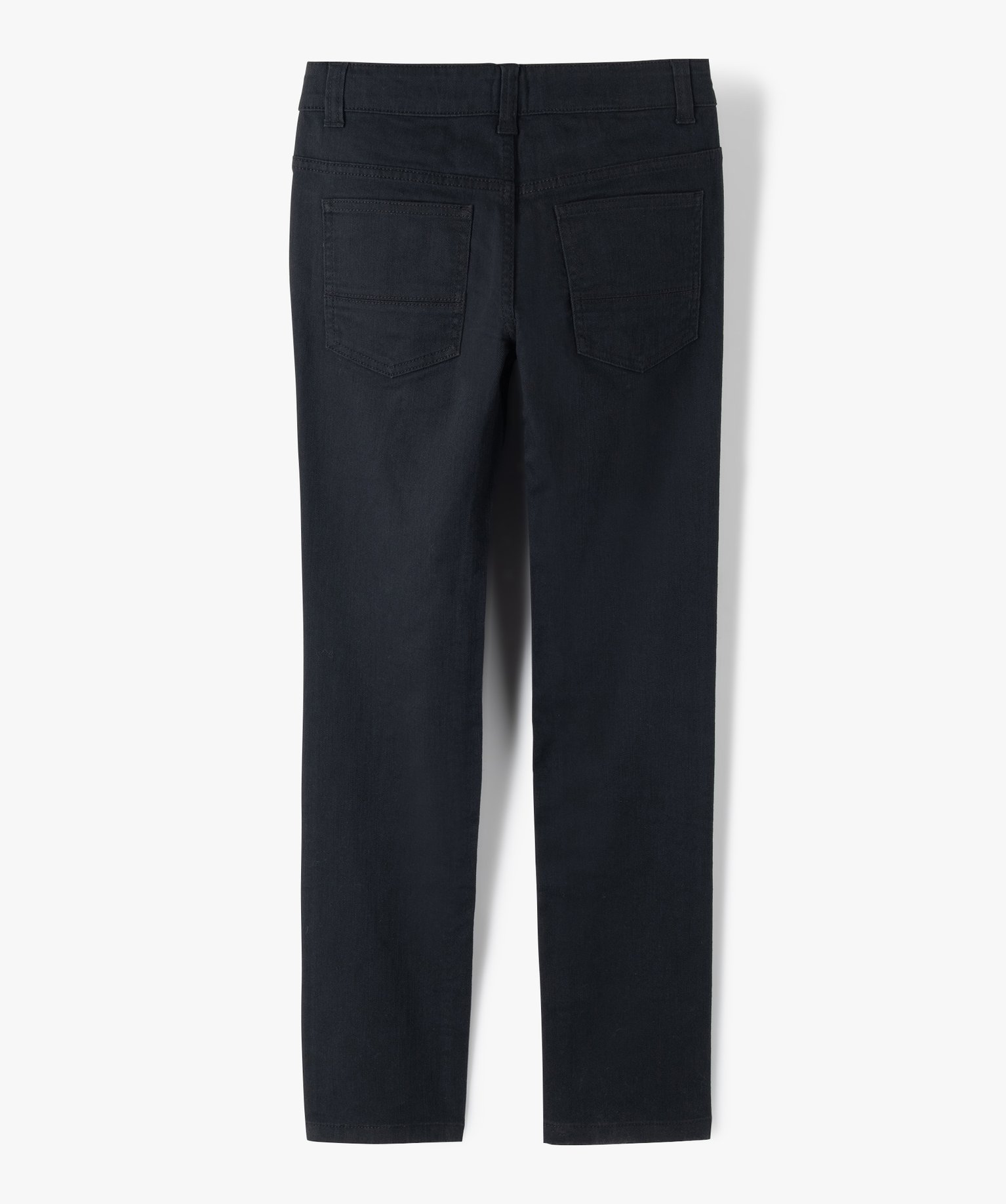 Pantalon Garçon style jean slim 5 poches noir | GEMO
