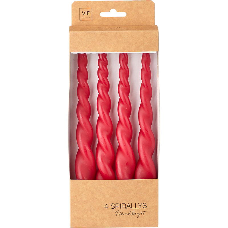 Vie Selected Spirallys 4-pk 24 cm rød