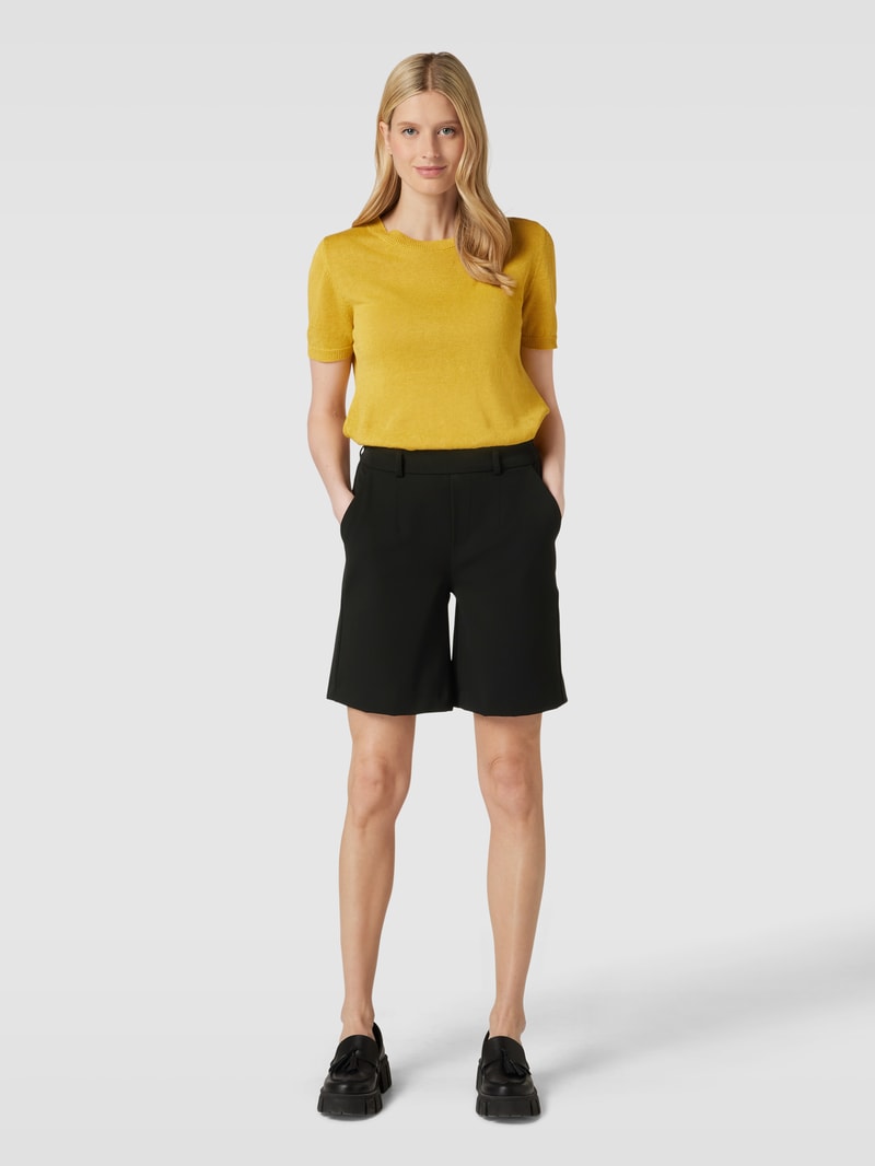 Shorts mit seitlichen Eingrifftaschen Modell 'Lisa' in schwarz