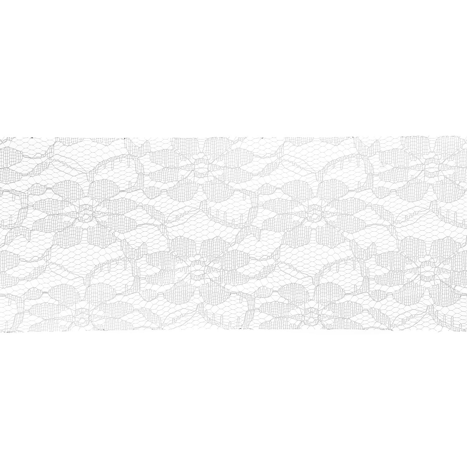 Spitzenband, weiß, 72 mm, 5 m