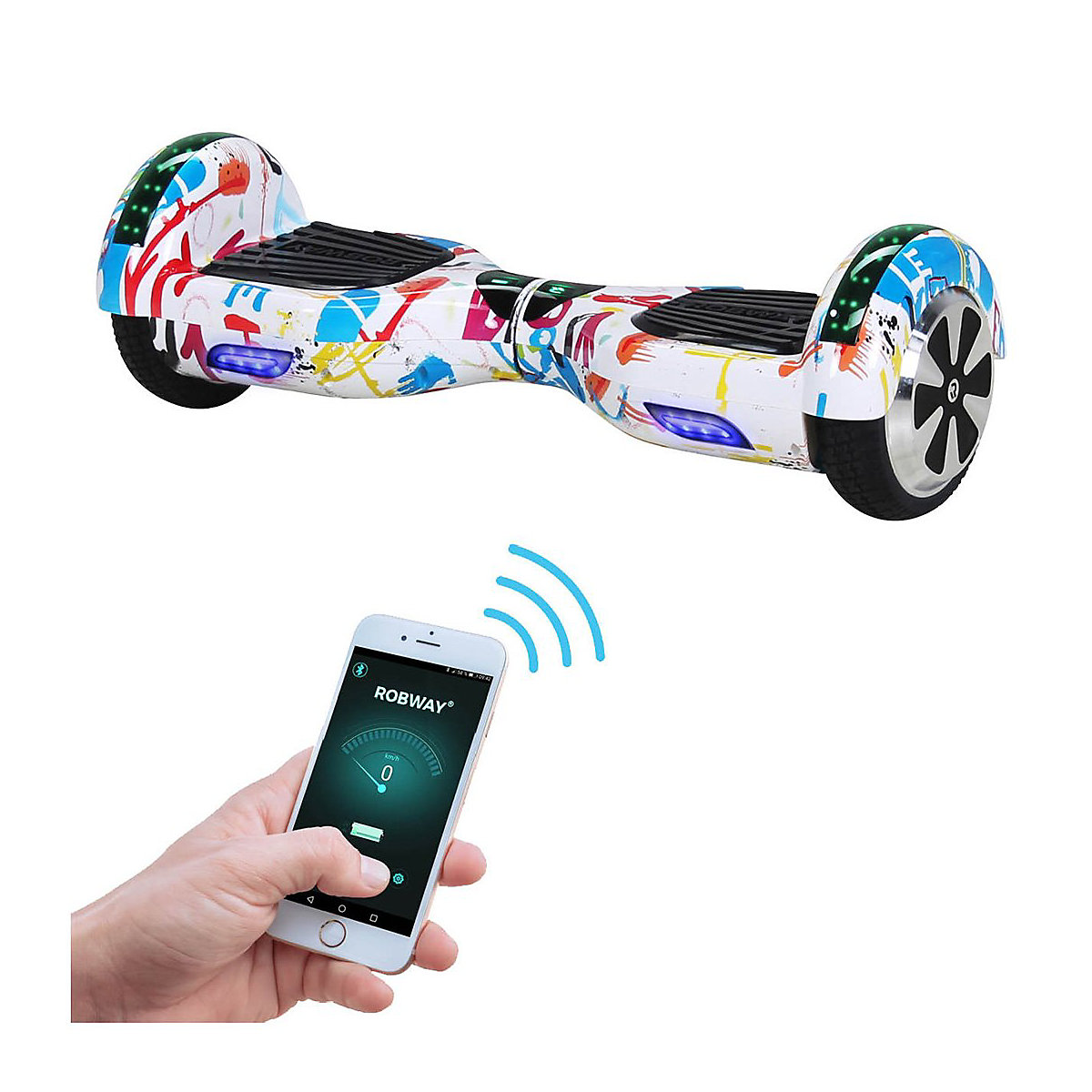 Kinder Elektrofahrzeuge E-Balance Hoverboard W1 - 6,5 Zoll - 700 W - 15 km/h - App