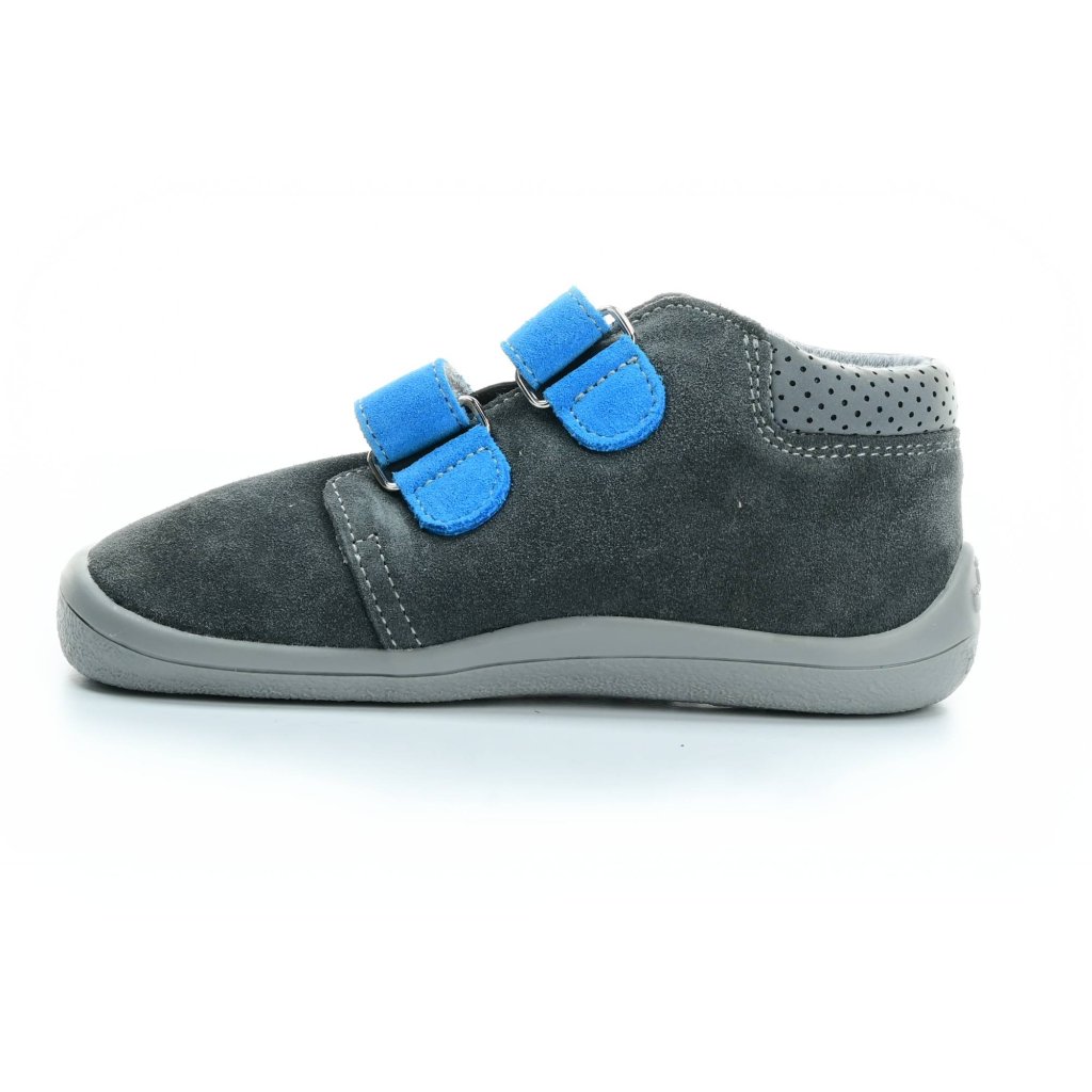 Beda Robin mit Membran (BF 0001/W/M) dunkelgraue Barfuß-Stiefeletten