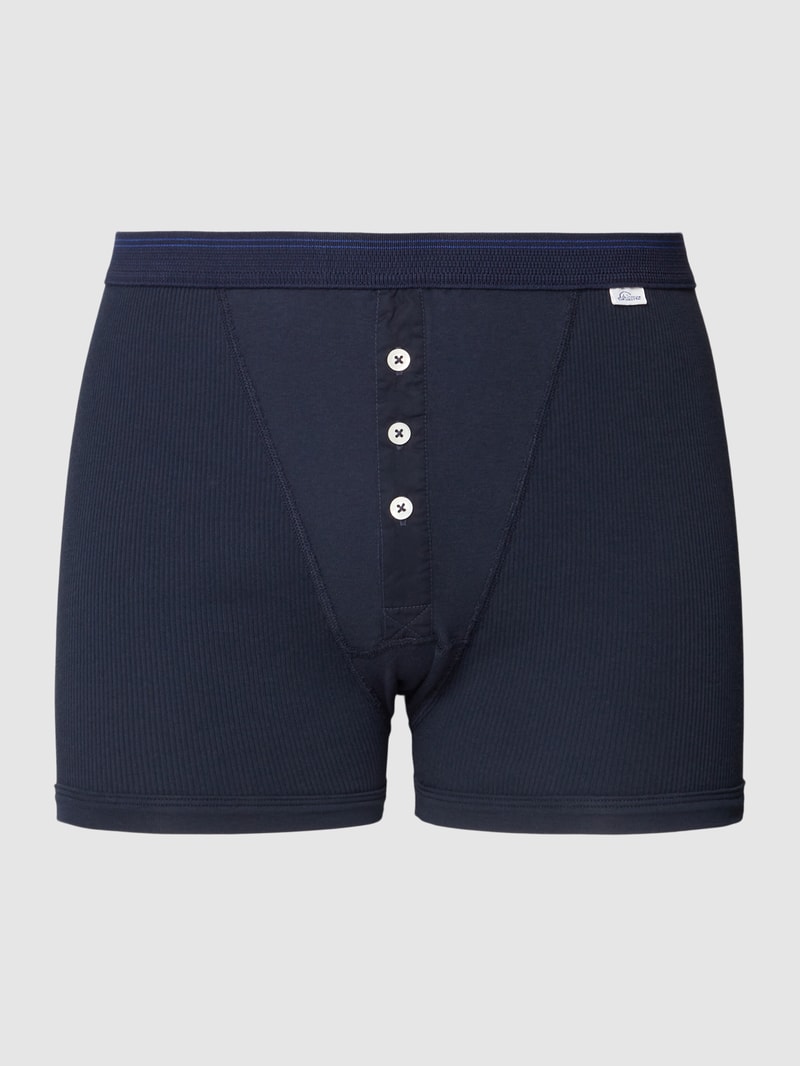 Trunks mit Knopfleiste Modell 'Friedric' in dunkelblau