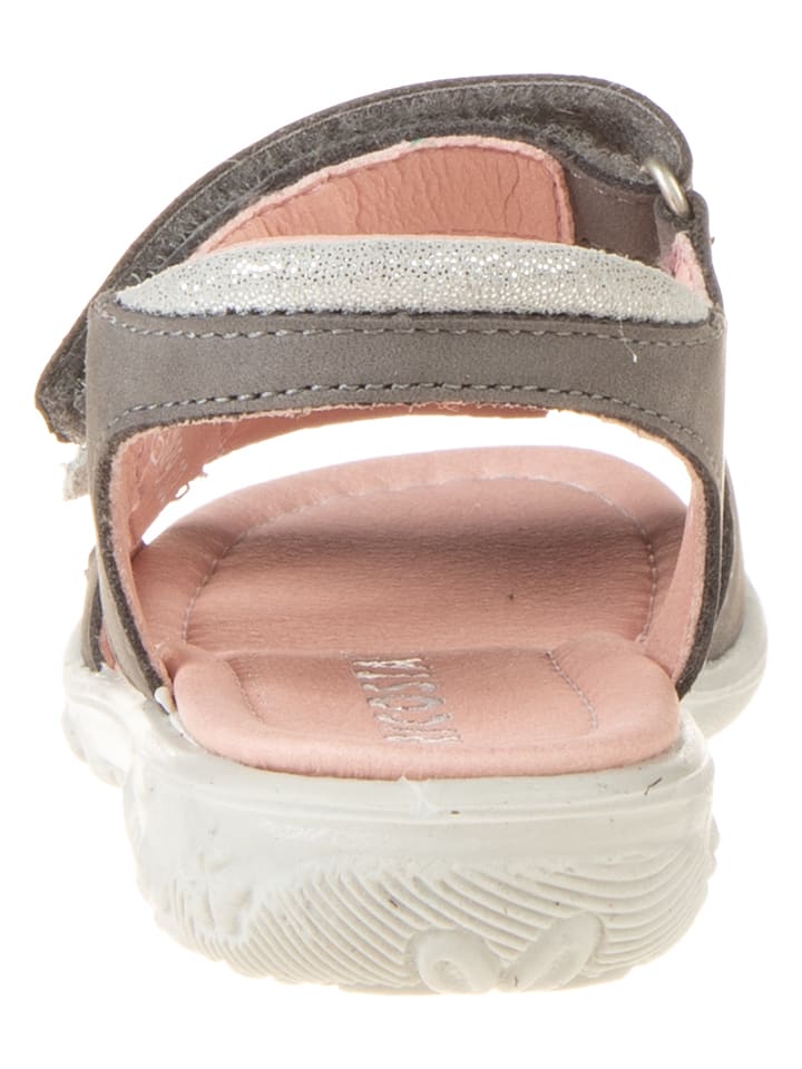 Ricosta Leder-Sandalen in Grau günstig kaufen