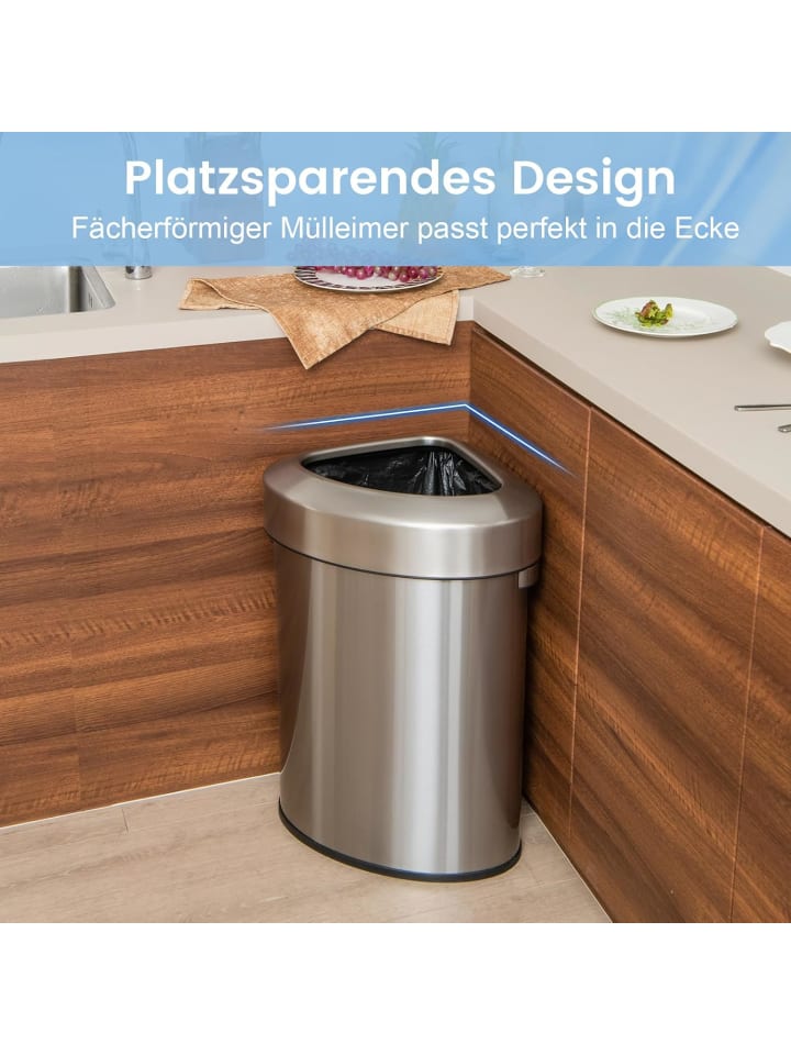 COSTWAY Mülleimer 60 L in Silber günstig kaufen onesize