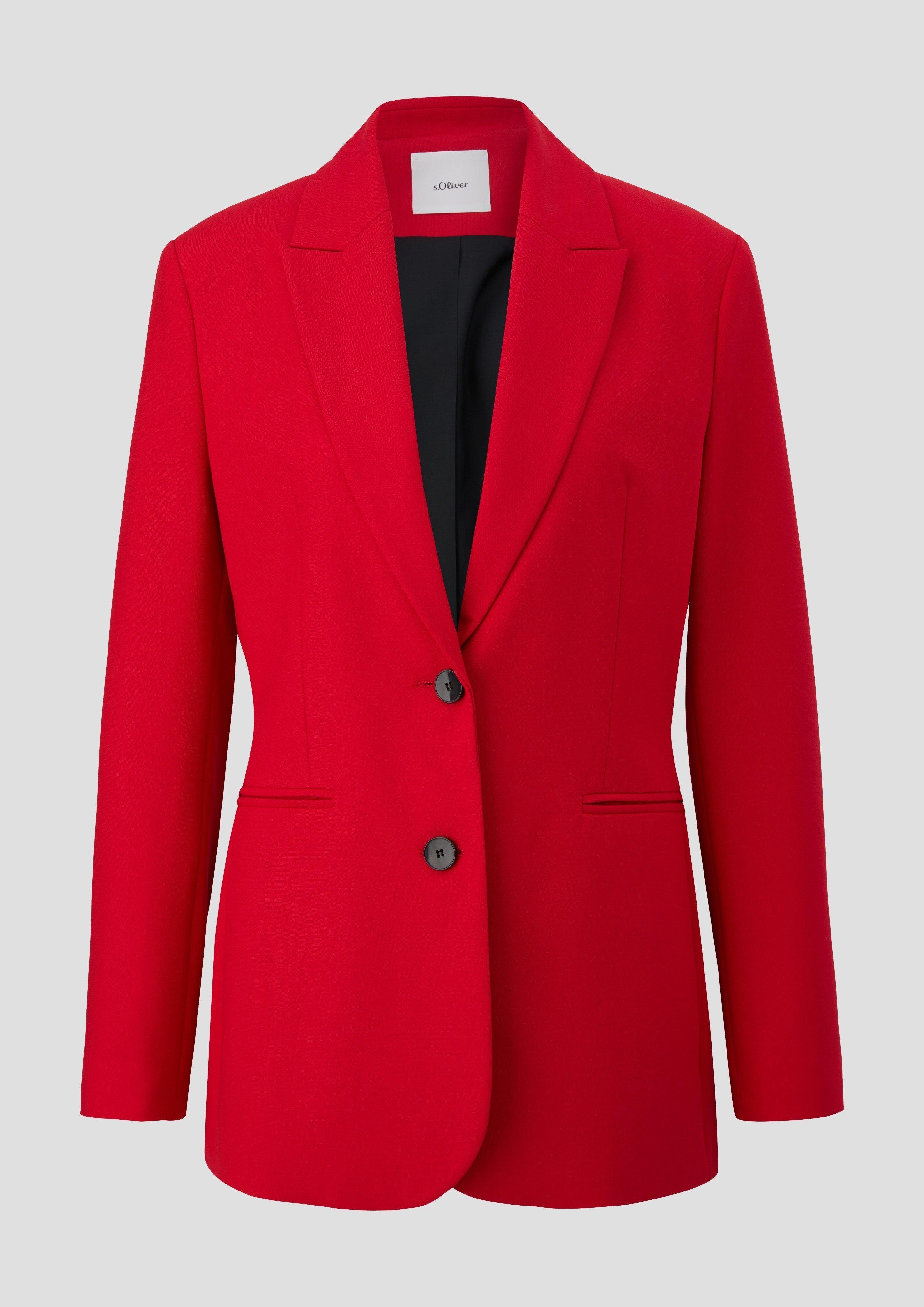 s.Oliver BLACK LABEL Jackenblazer Blazer aus Viskosestretch