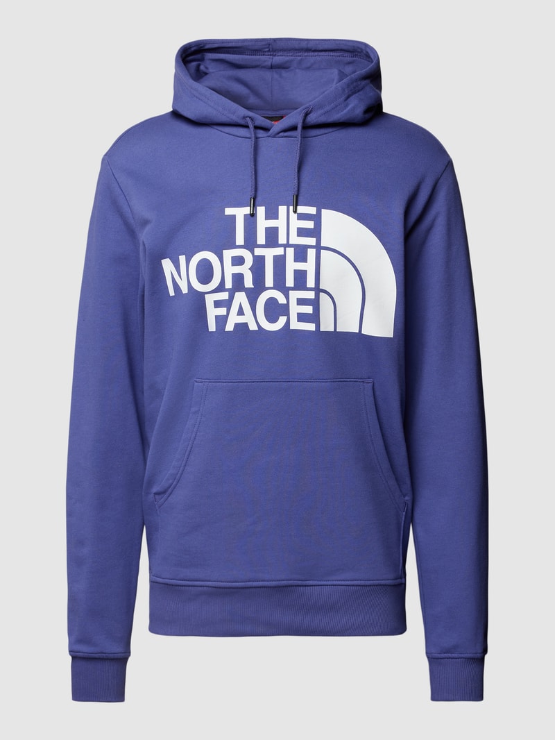 Hoodie mit Logo-Print Modell 'STANDARD' in blau