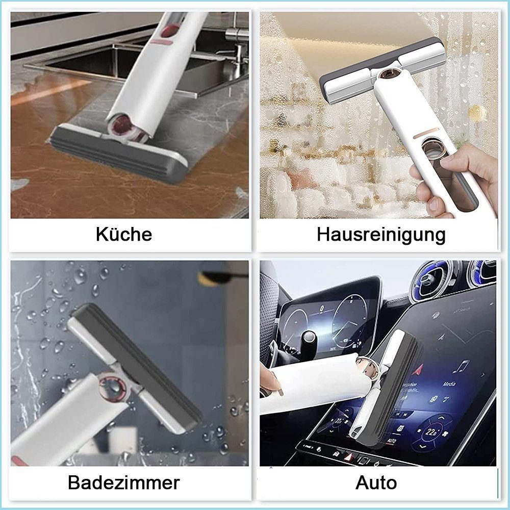 zggzerg Wischmopp Handwaschbarer Desktop-Reinigungs-Mini-Mopp, Wischmopp, Bodenwischer