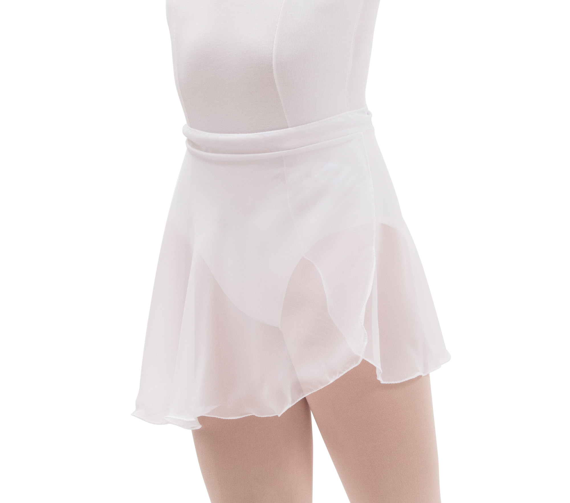 Short chiffon skirt