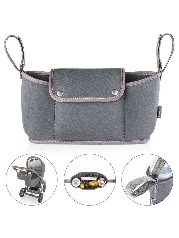 Zamboo Organizer Neopren für Kinderwagen und Buggy - Dunkelgrau in grau günstig kaufen onesize