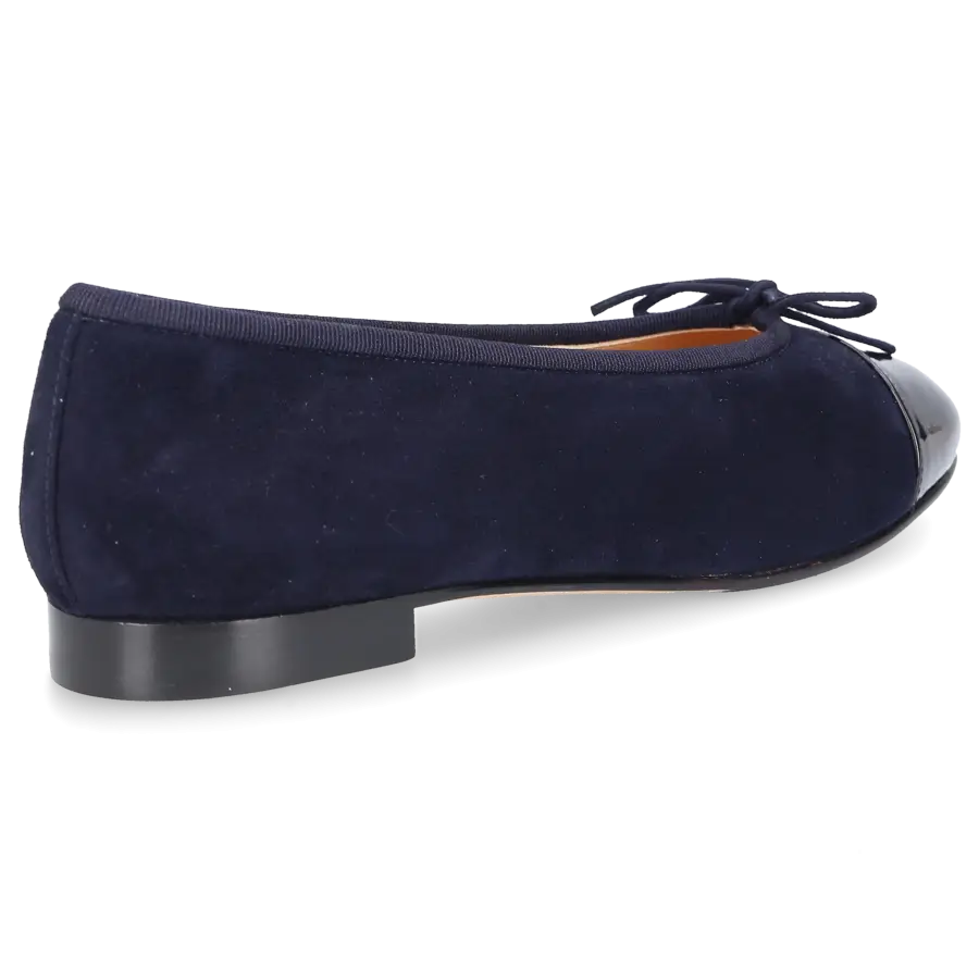 Unützer - Ballerinas 963011 Veloursleder Lackleder - blau