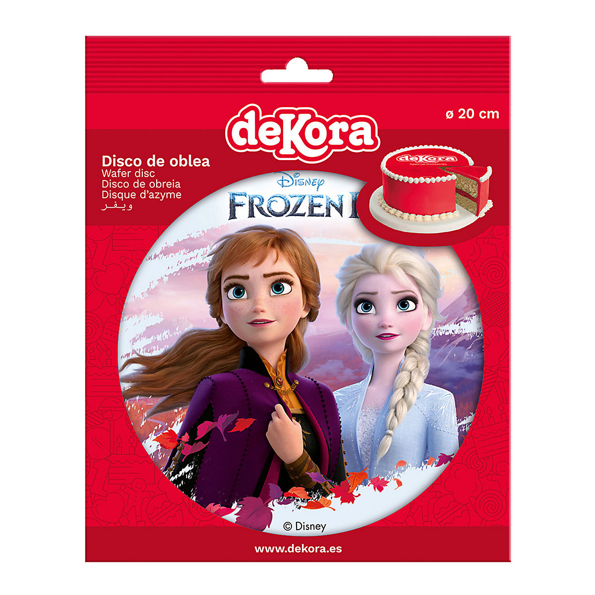 Essbare Tortenaufleger   Frozen II Elsa, Anna, Olaf 20cm