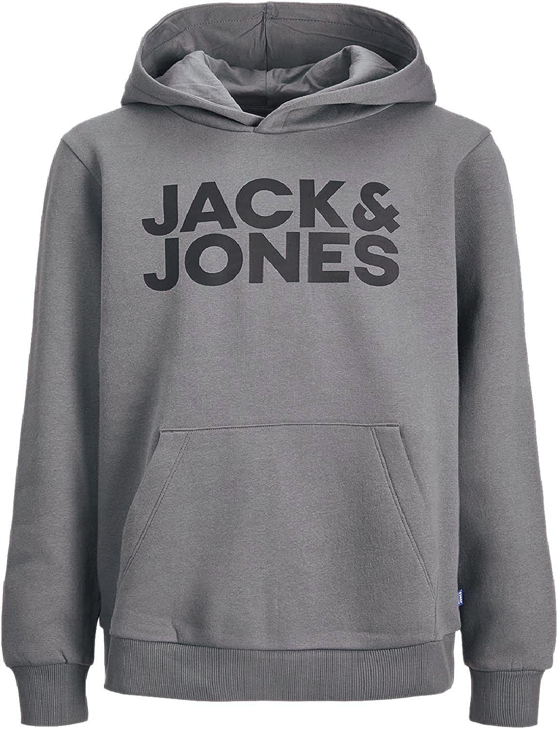 Jack & Jones Junior Kapuzensweatshirt (Spar Set, 3er Pack) mit Printdruck und Kängurutasche im 3er Pack