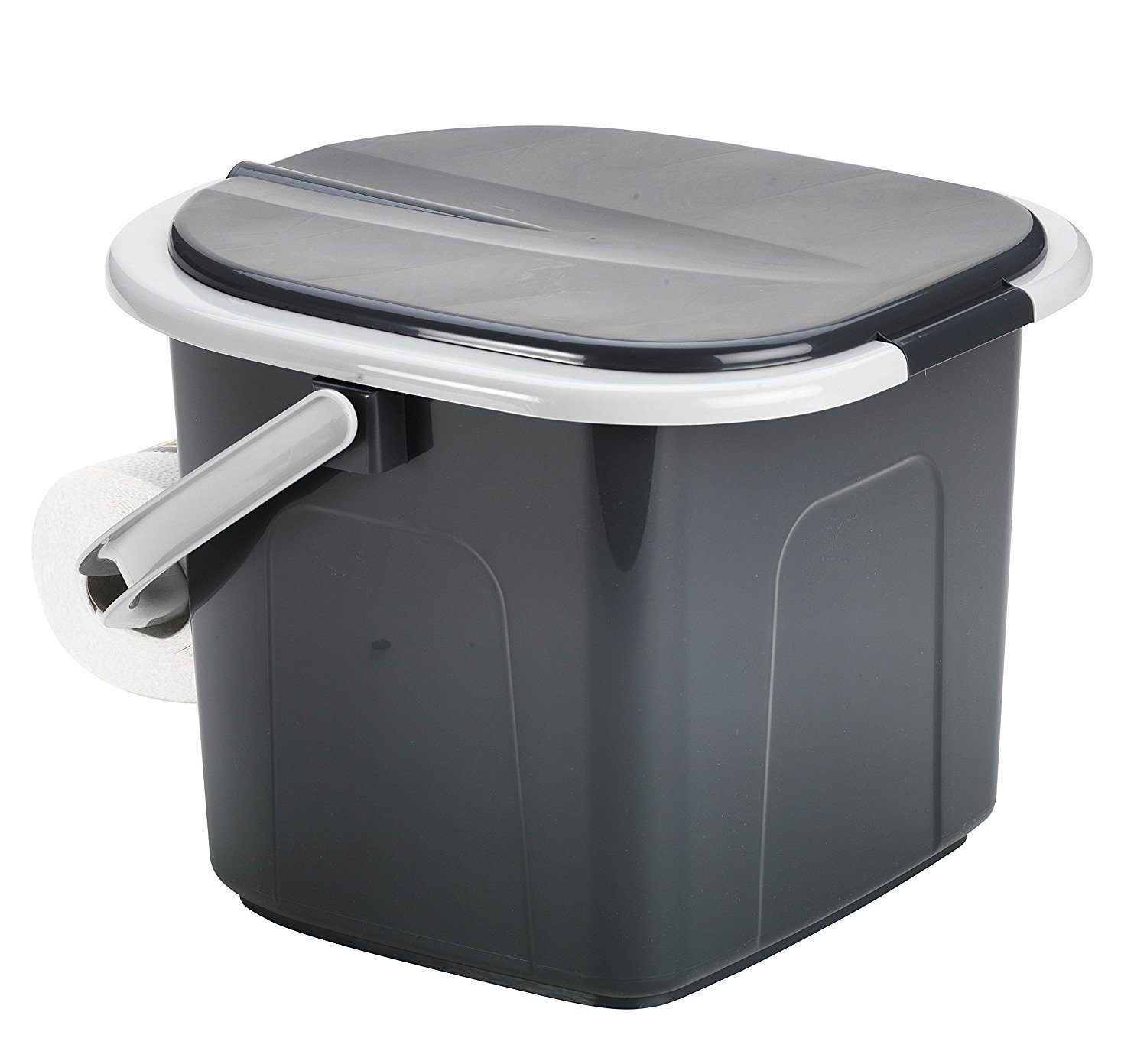 BranQ Campingtoilette 1305, Reise WC Toilette Toiletteneimer Eimer 15,5L
