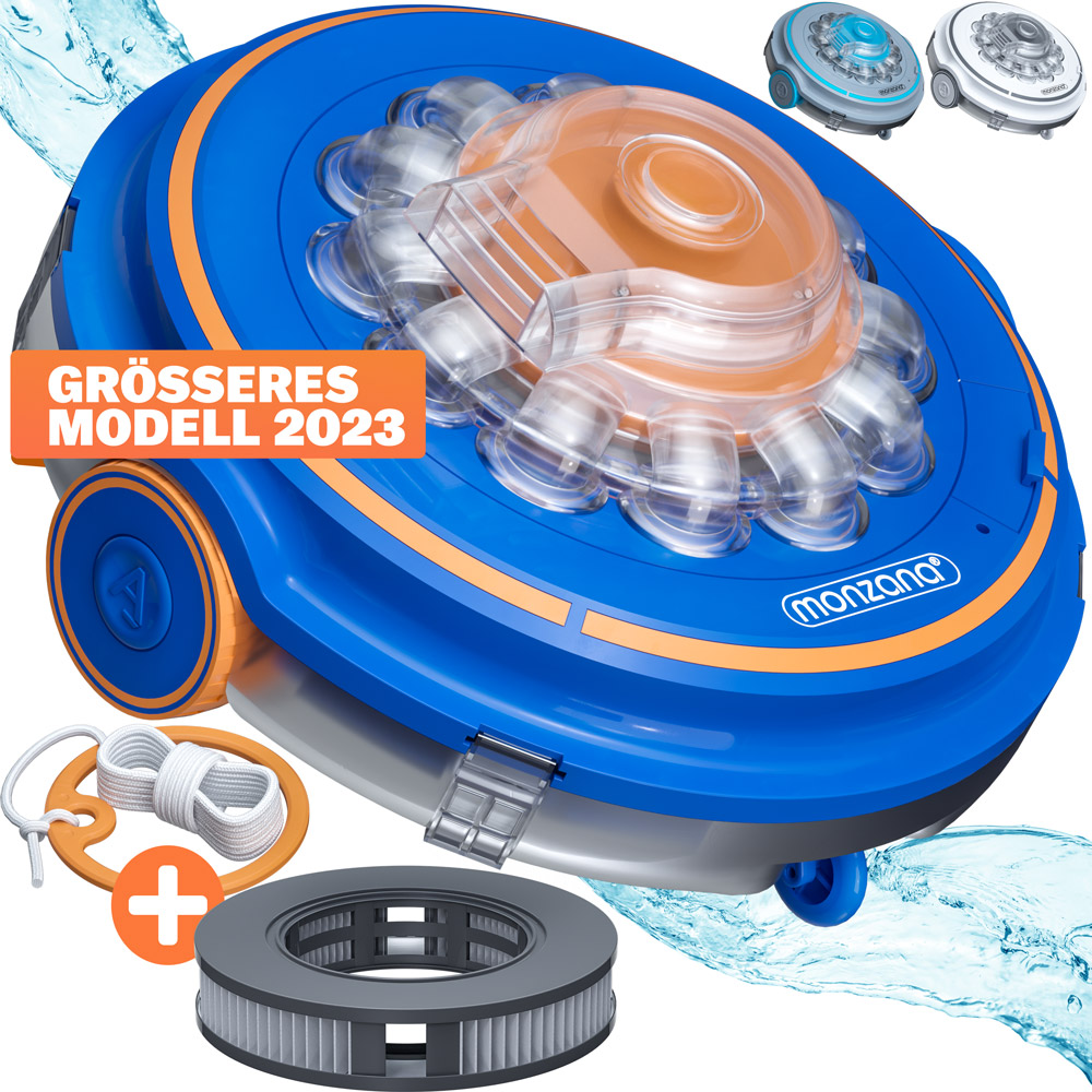 Casaria monzana® Poolreinigungsroboter Poolboy 600 35x18,5cm blau