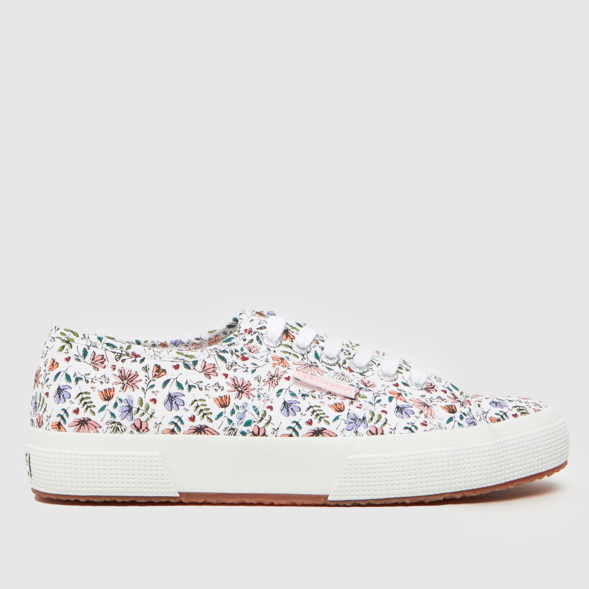 Superga – 2750 – Multifärgade sneakers med små blommönster