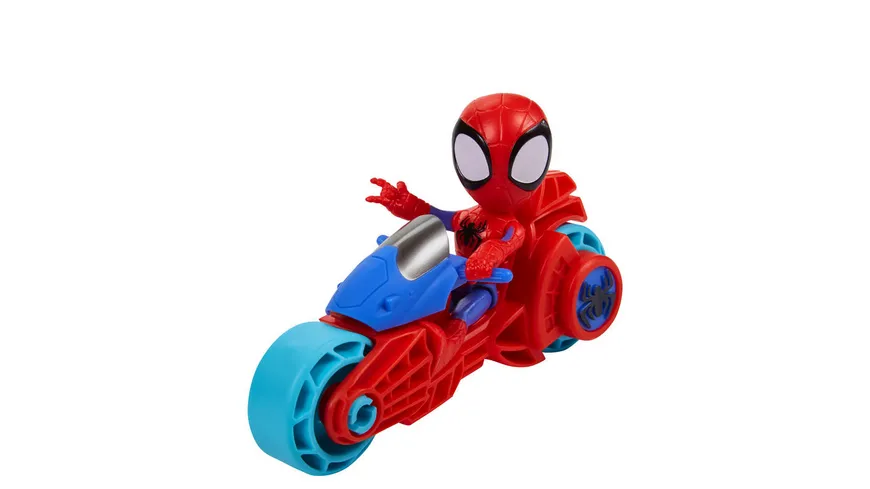 Hasbro - Marvel Spidey and His Amazing Friends Figuren mit Motorrädern, 1 Stück, sortiert