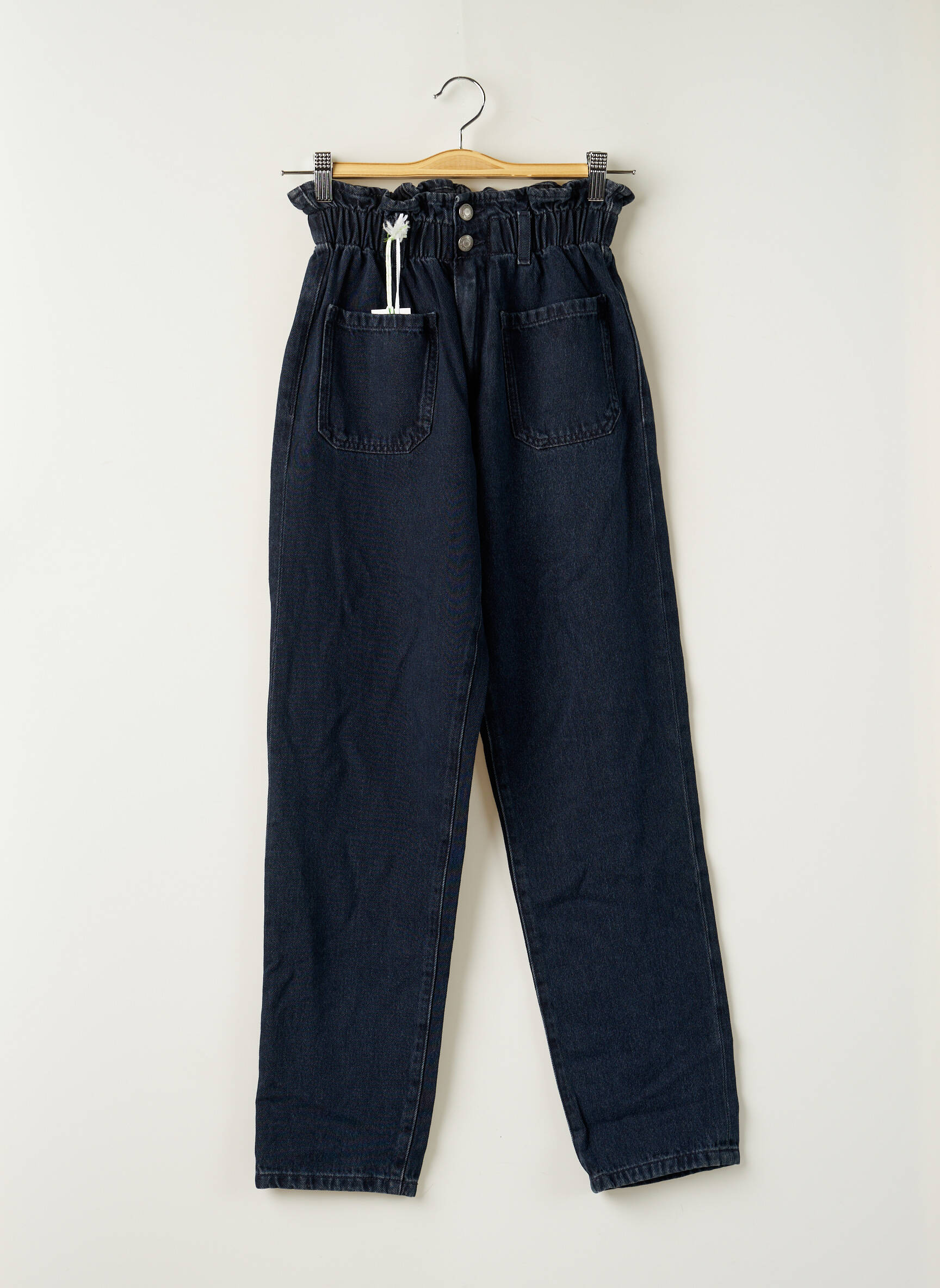 Teddy Smith Jean Mom Fille couleur bleu