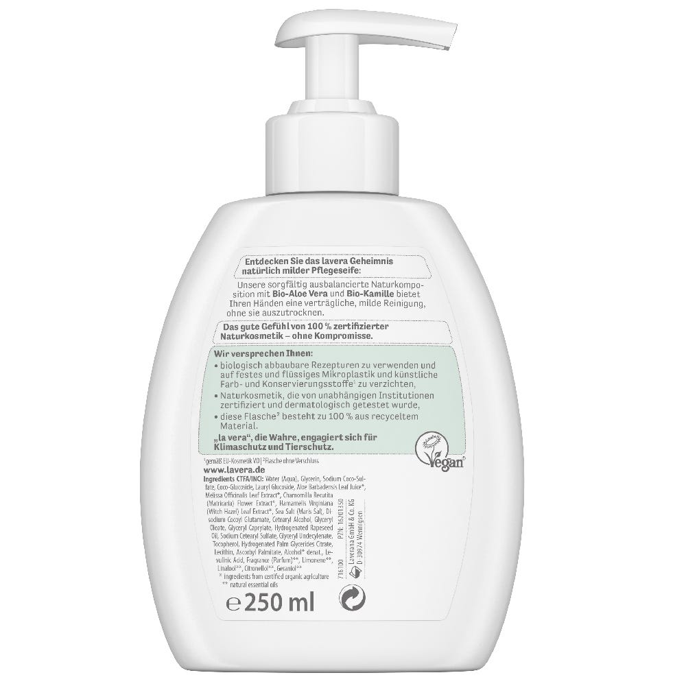 Lavera Basis Sensitiv Milde Pflegeseife 250 ml