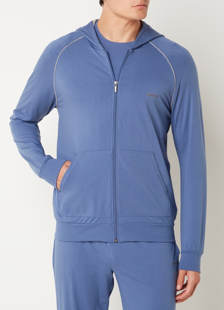 Hanorac HUGO BOSS Mix & Match cu logo brodat și buzunare laterale.