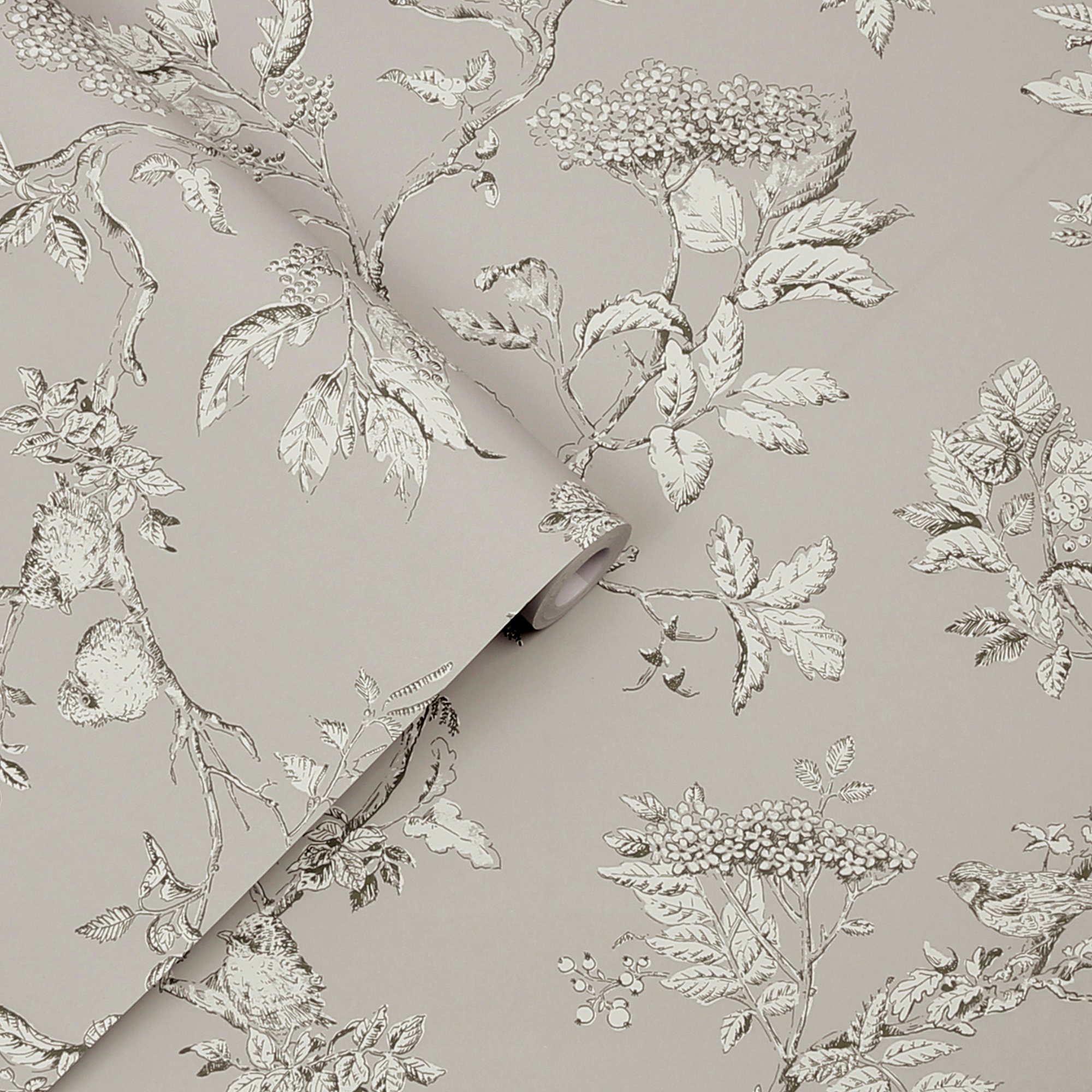 LAURA ASHLEY Vliestapete Elderwood, gemustert, FSC® zertifiziert, mit lebhaftem Druck, 10 Meter Länge