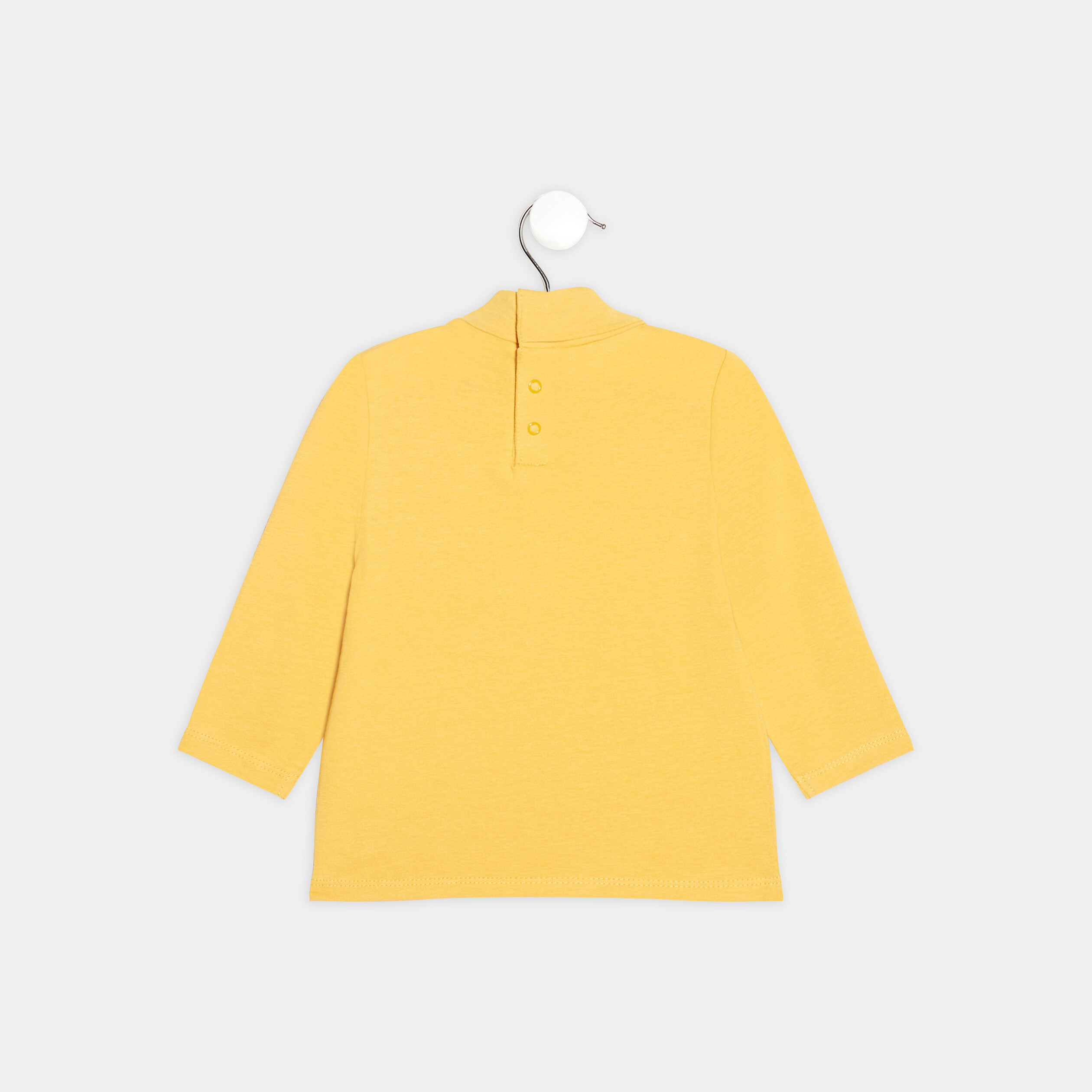 T-shirt manches longues jaune bébé garçon | La Halle