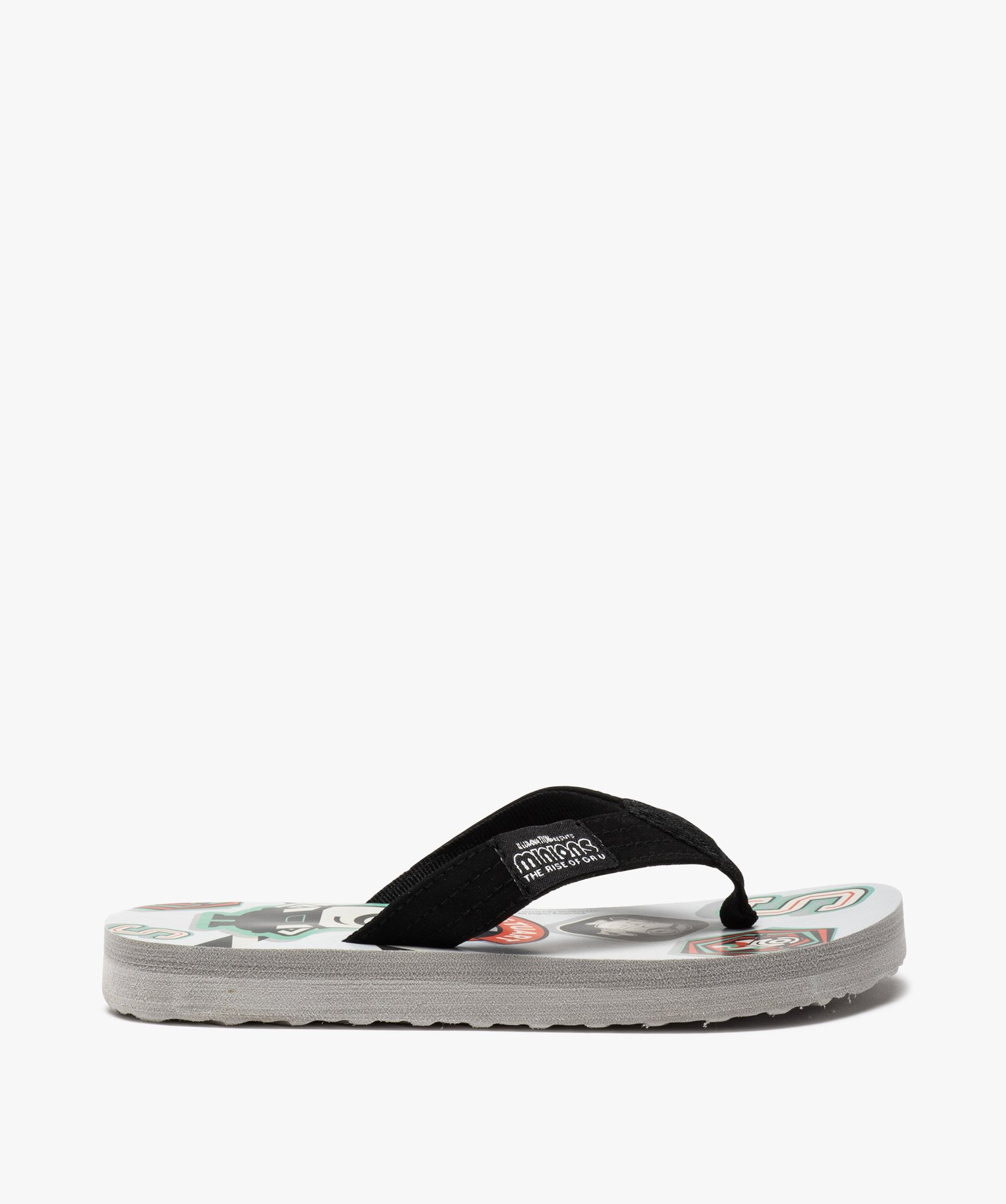 Tongs Garçon à brides en toile - Stuart Minions bleu | GEMO