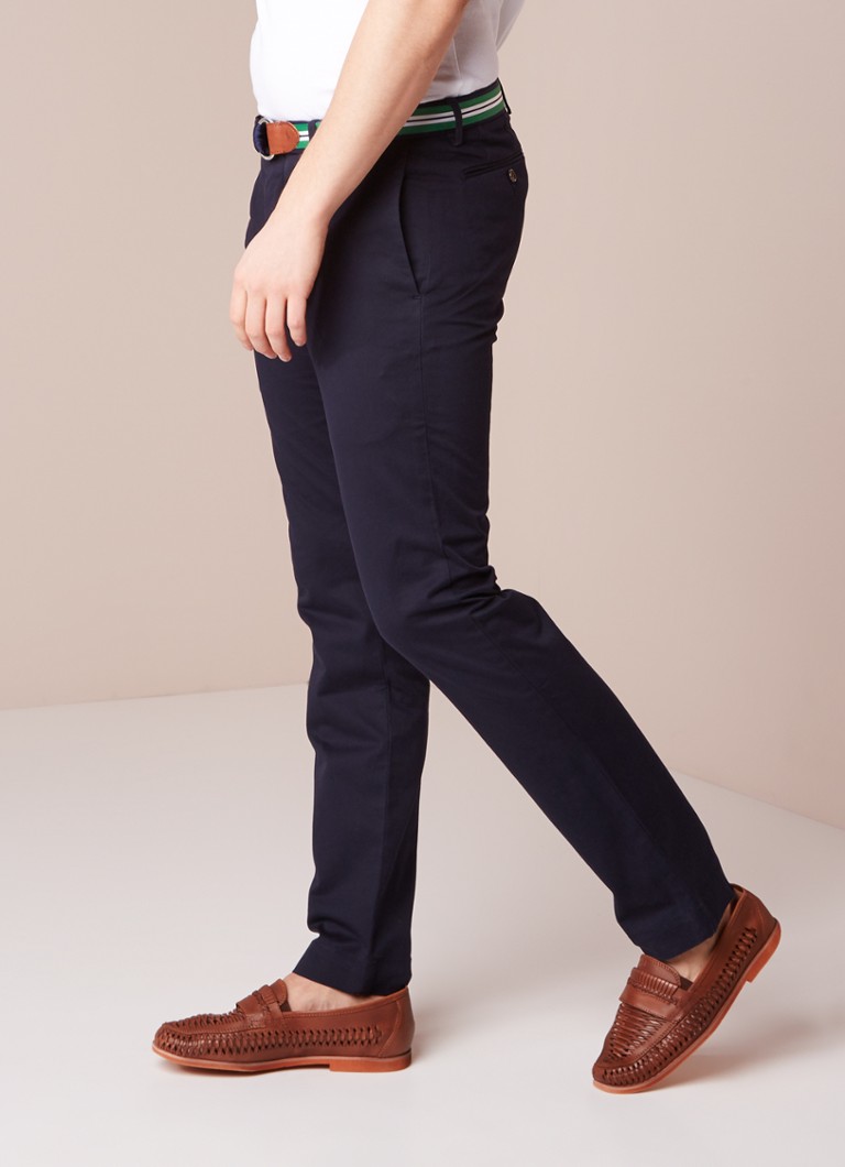Calça chino Ralph Lauren Slim fit em sarja com elastano