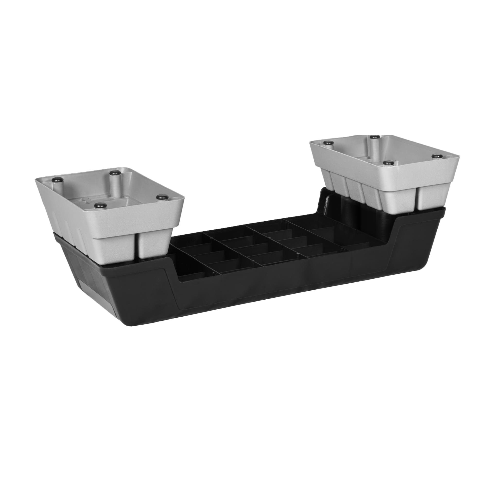 GORILLA SPORTS Stepper Höhenverstellbar (3 Stufen), Rutschfest, bis 200 kg, Grau-Schwarz
