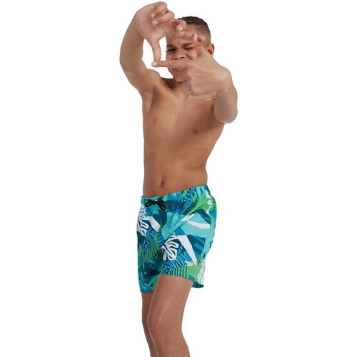 KINDER BADESHORTS PRT 13 WSHT JM GREEN/BLUE