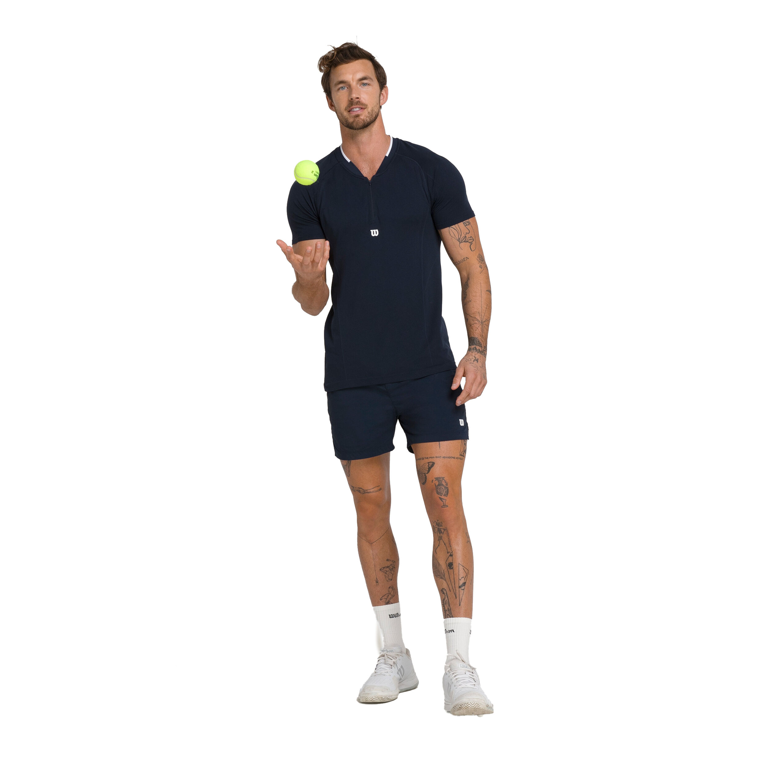 Players Seamless Zip Henley 2.0 T-Shirt Herren - Blau