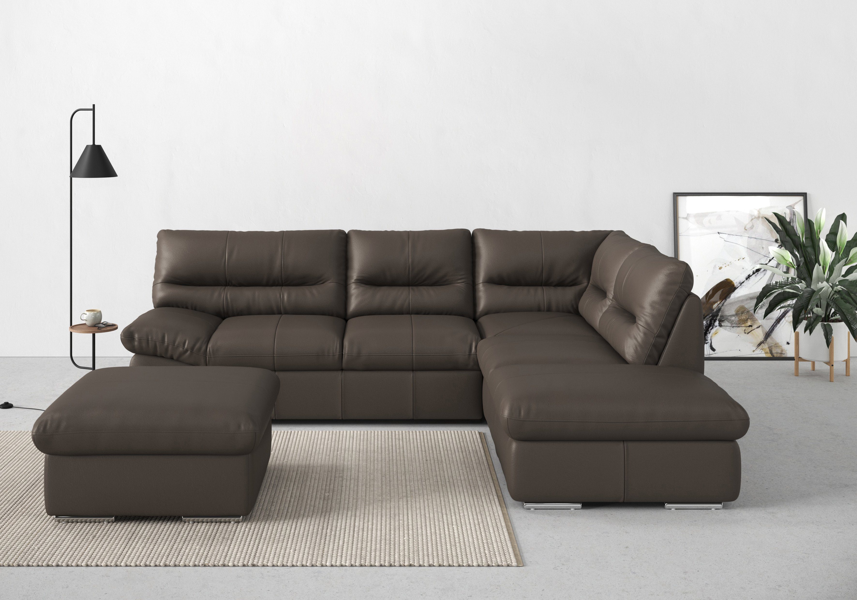 COTTA Ecksofa William, wahlweise mit und ohne Bettfunktion und Bettkasten