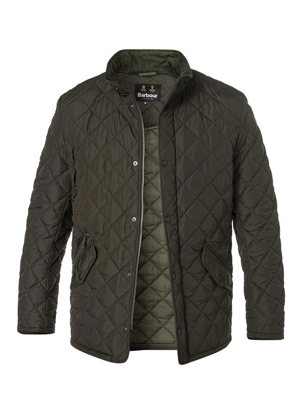 Barbour, Steppjacke Chelsea, Mikrofaser, grünbraun