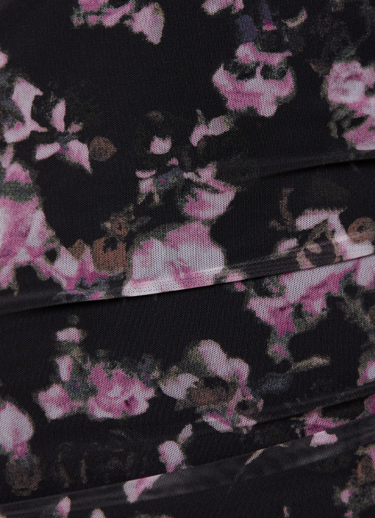 Rochie midi tricotată cu imprimeu floral Ganniflor