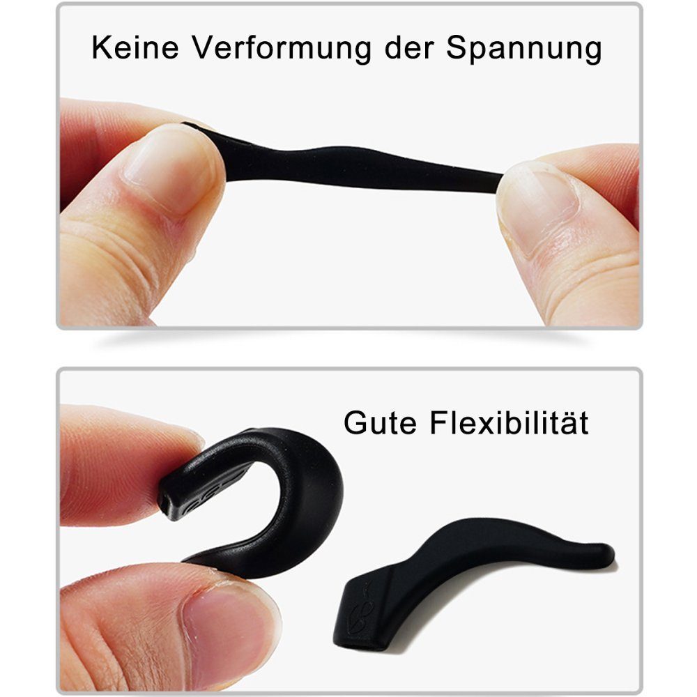 Jormftte Brillenband Brillen Anti Rutsch,Anti Rutsch Halter,Silikon, Rutschfest, keine Übungsbelastung