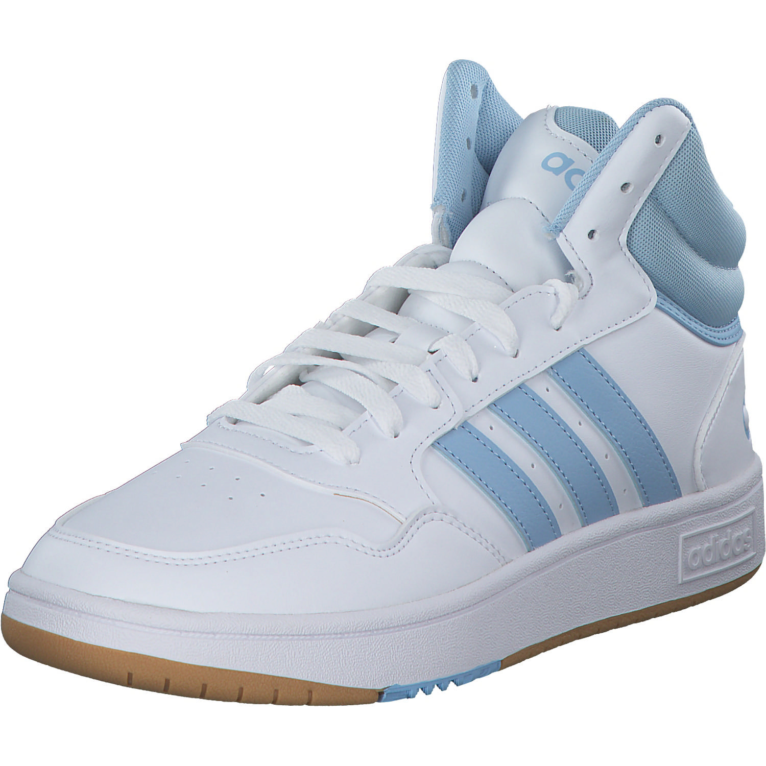 Adidas Hoops 3.0 MID W, Sneakers High, Damen, white/clear sky/gum