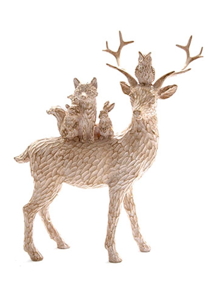 SiL Interiors Dekofigur ''Forest Deer'' in Hellbraun - (B)24 x (H)19 x (T)8 cm günstig kaufen onesize