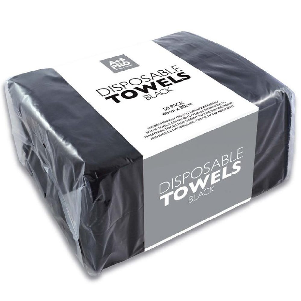 Goldwell Easy Dry Handtücher Schwarz 50 Stück