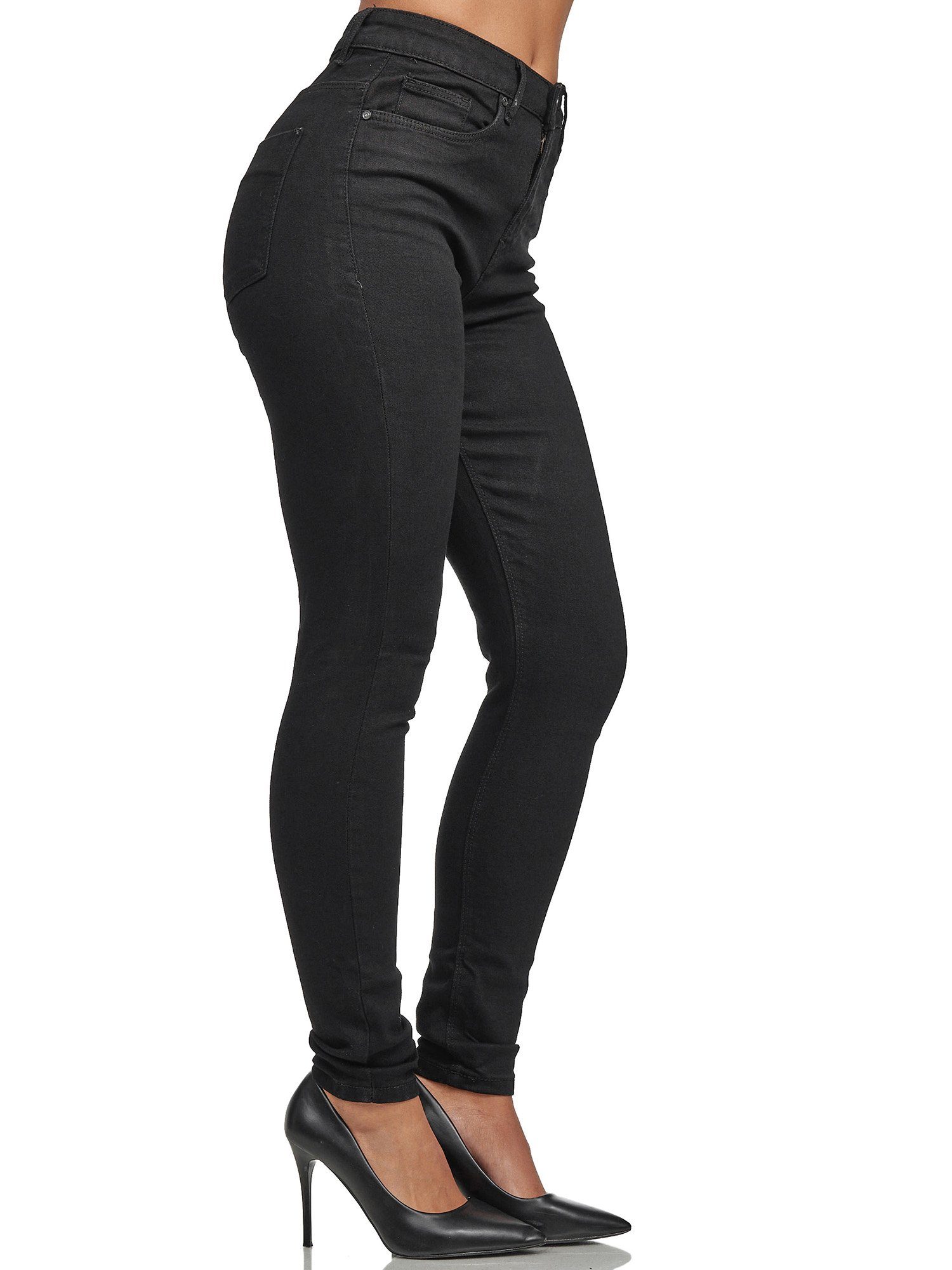 Tazzio High-waist-Jeans F101 Damen Skinny Fit Jeanshose