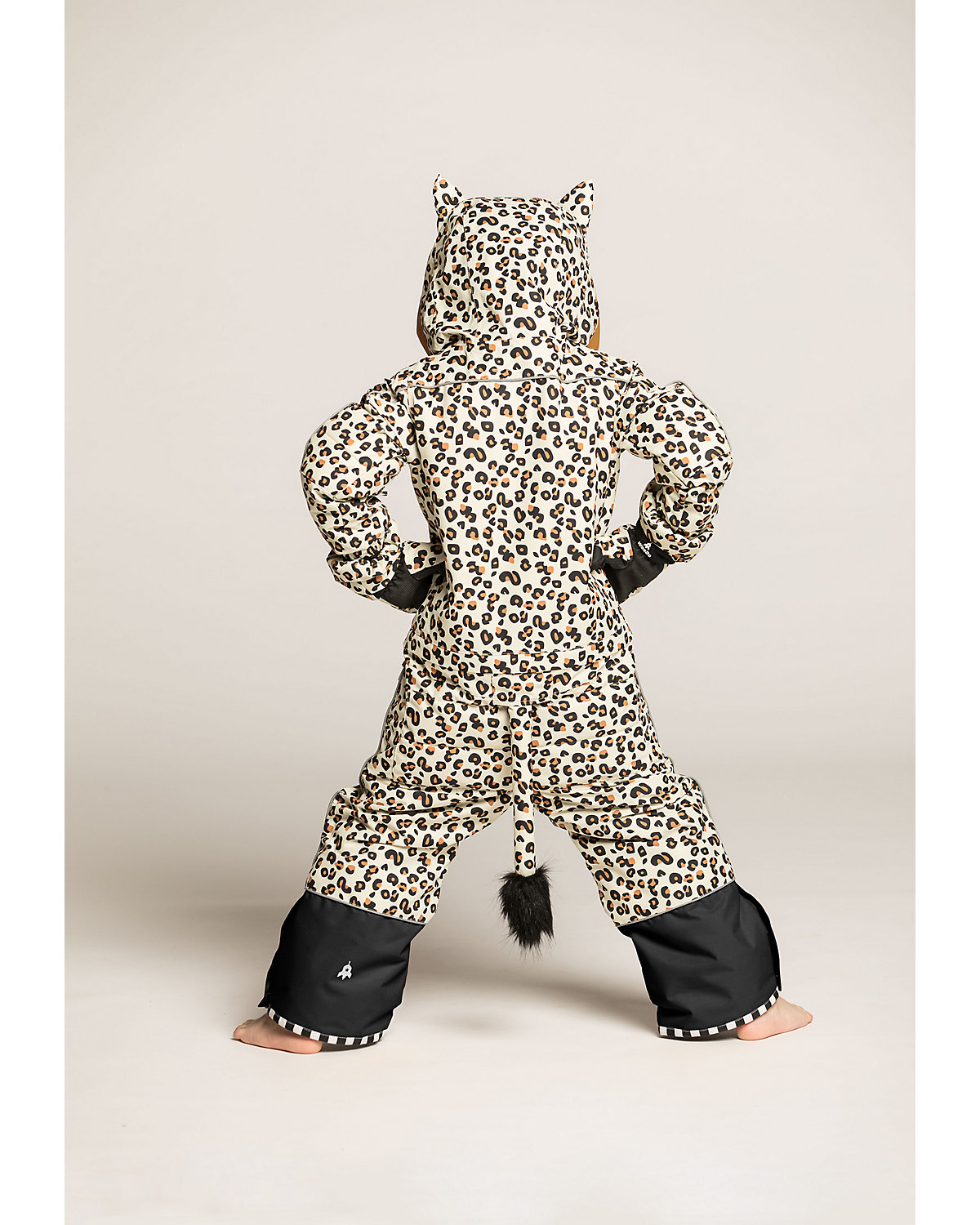 CHEETADO Leopard Black Schneeanzüge