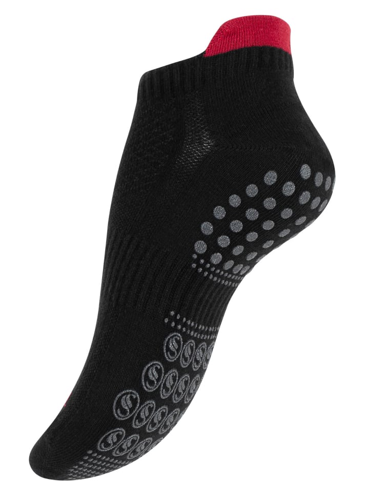 Stark Soul® Rutschfeste Sportsocken 3 Paar für Yoga und Pilates in schwarz günstig kaufen 35-38