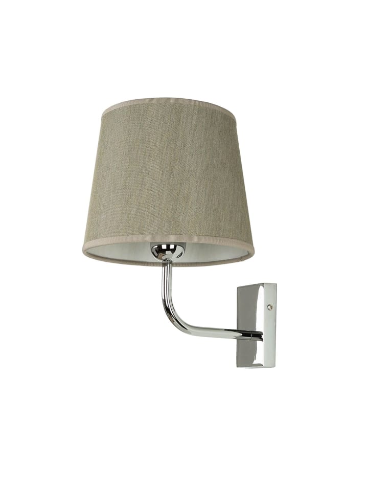 Licht-Erlebnisse Wandlampe in Silber glänzend Braun günstig kaufen onesize