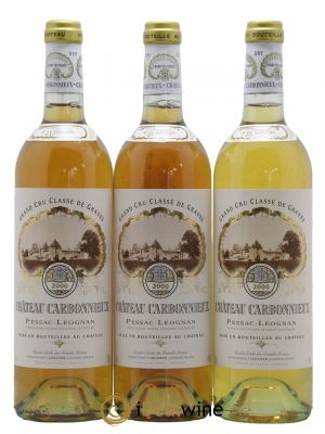 Château Carbonnieux Cru Classé de Graves  2000 - Lot de 3 Bouteilles