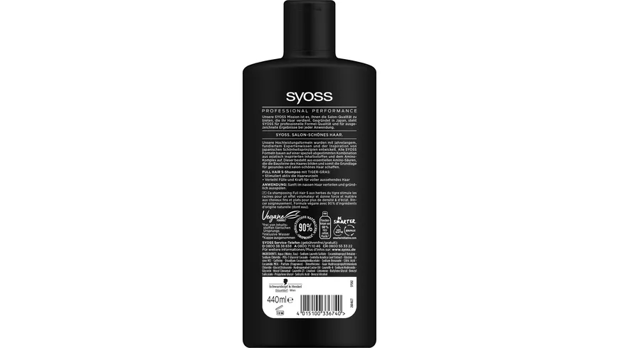 syoss Shampoo Full Hair 5 440 ml 440 ml