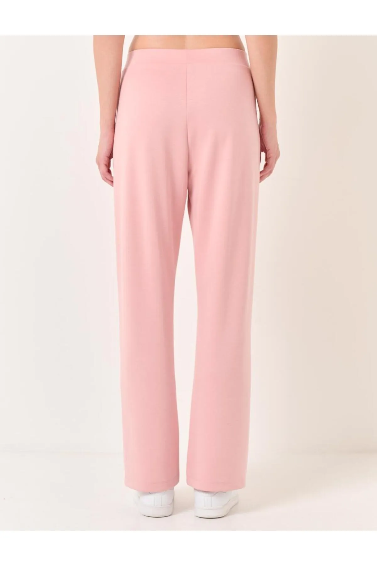 Jimmy Key  Dusty Rose Jogginghose mit hoher Taille und normalem Bein