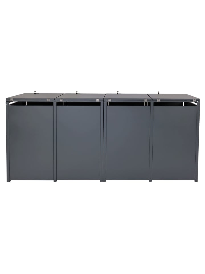 MCW XL 4er/8er-Mülltonnenverkleidung J81, Buche-Holzoptik hellbraun günstig kaufen onesize